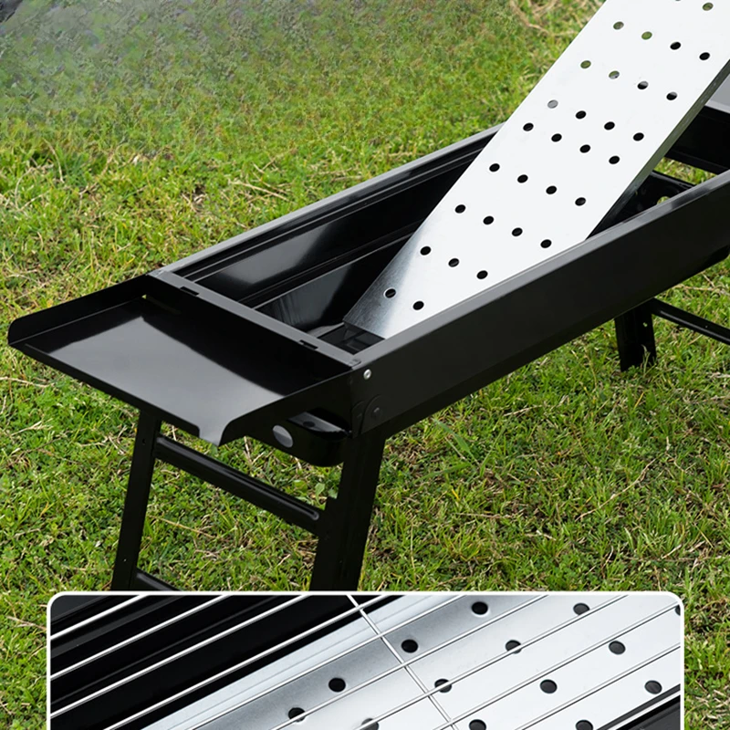 Портативная полка для приправ уличная горелка барбекю кебаб угольная плита