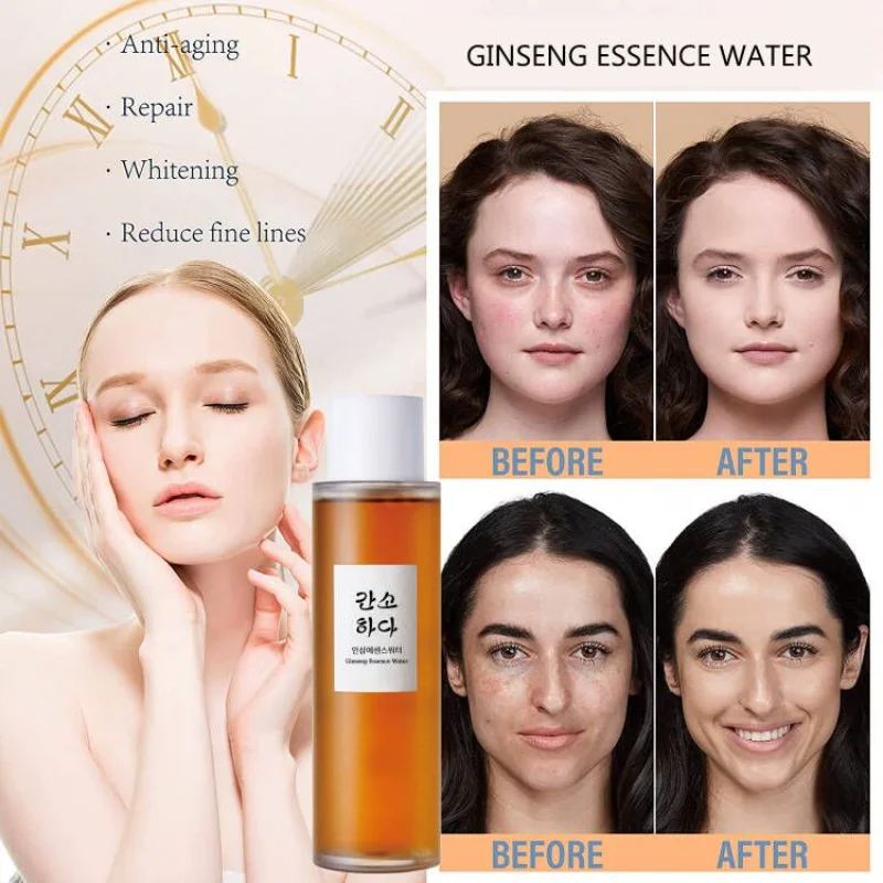 

Instant Wrinkle Removal Facial Ginseng Essence Anti-aging Fade Fine Lines Firming Moisturizing Beauty Skin Care Essence Water