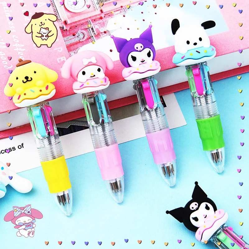 

Sanrioed Highlighter Kawaii Cartoon Mark Pen Students Stationery Office 4 Colors Cinnamoroll Pochacco My Melody Kids Girls Gifts