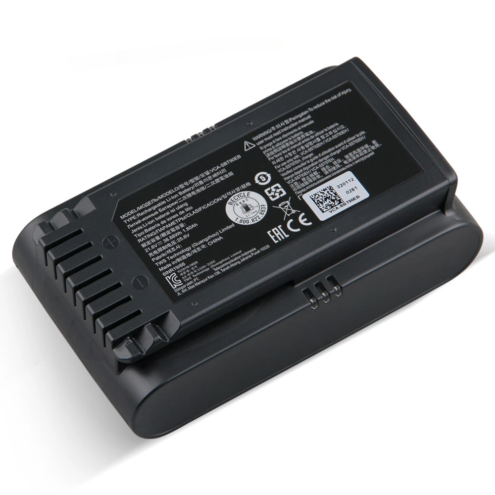 Фото Аккумулятор VCA-SBT90E VCA-SBT90EB для пылесосов Samsung Jet70 Pet, Jet90 Pro, Jet75, Jet60, Jet90 Stick №5