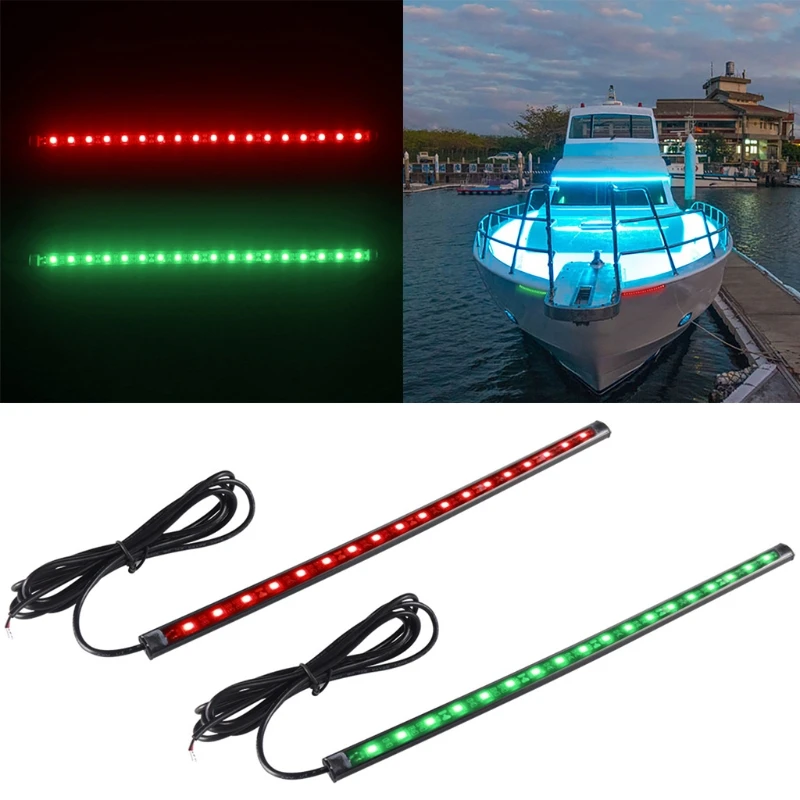 

Marine Boat LED Navigation Lights 12V Kayak Fishing Boat Lights Green and Red Boat Bow Lights Courtesy Lights