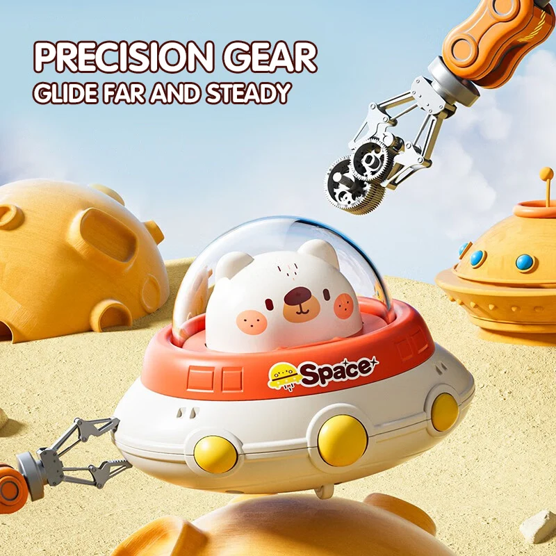 Мини-автомобиль В Форме Животного С Откатным Механизмом Пластиковая Игрушечная