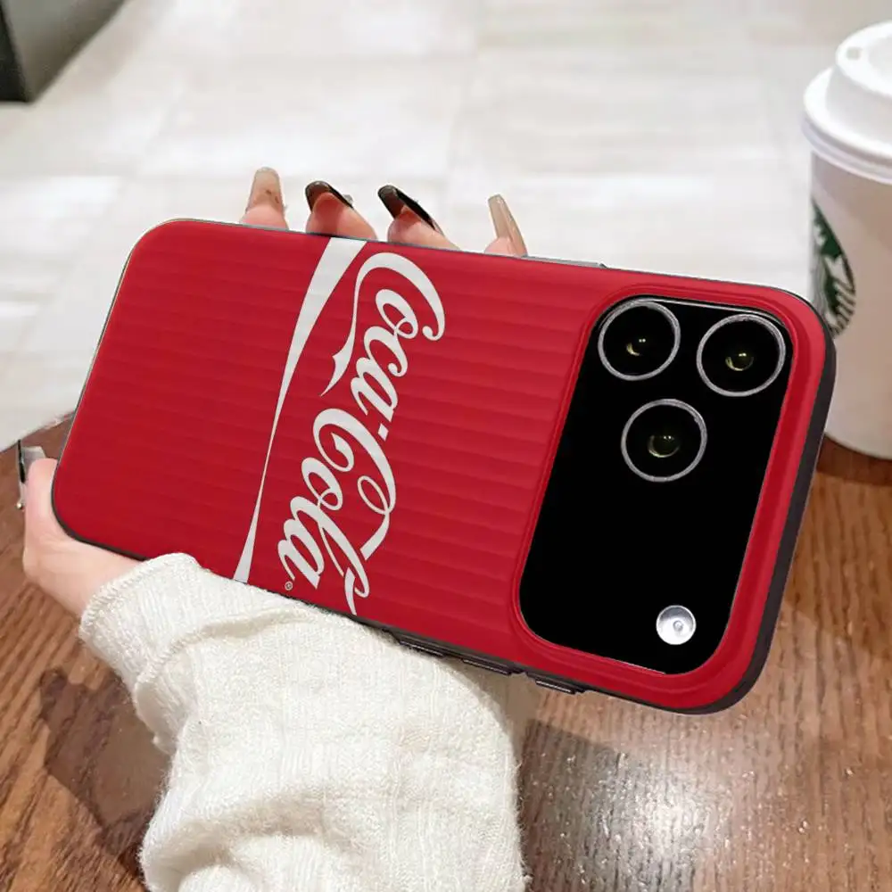 Фото Ретро-чехол для телефона C-Coca C-Cola для iPhone 11 12 13 14 15 16 17 Pro Max PLUS Pro, волнистый силиконовый чехол с рельефной текстурой №5