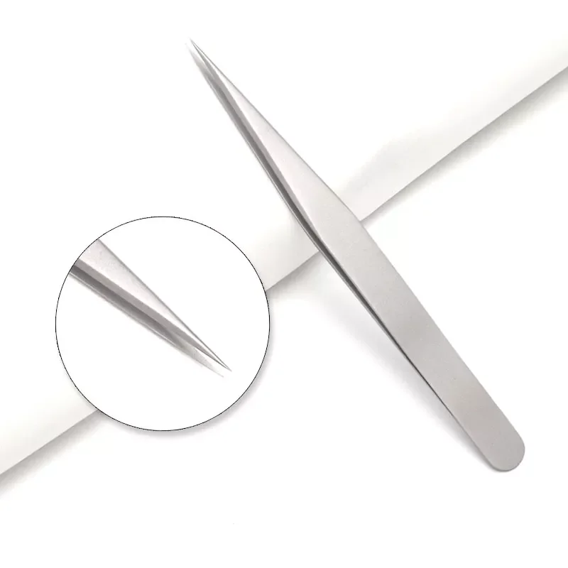 

Quality False Eyelash Extension Tweezers Stainless Steel Non-magnetic Antistatic Eyelashes Tweezers Lashes