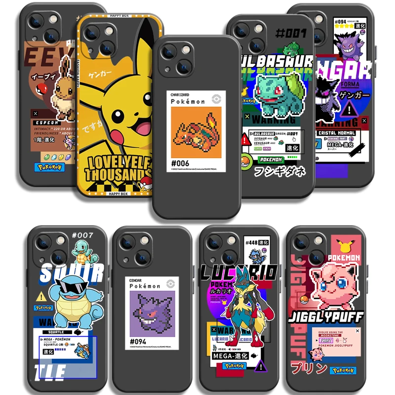 

Pikachu Pokemon Phone Cases For iPhone 11 11 Pro 11 Pro Max 12 12 Pro 12 Pro Max 12 Mini 13 Pro 13 Pro Max Soft TPU Coque
