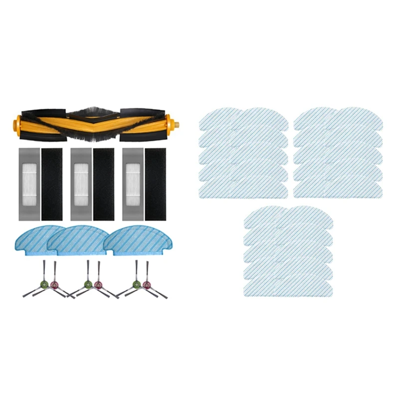 

13Pcs Parts For Ecovacs Deebot OZMO T8 Series With 30Pcs For Ecovacs Deebot Ozmo T8 Aivi T8 MAX Cleaning Mop Cloth