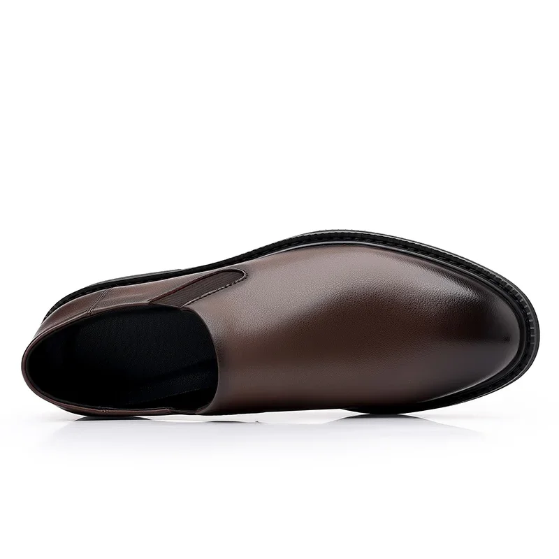 Итальянские деловые туфли мужские модельные кожаные свадебные туфли-оксфорды