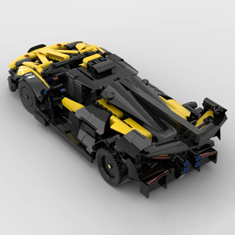Фото 738 деталей MOC Bugatti Bolide: Моторизованная техническая модель Buwizz, конструктор, архитектурная игрушка, подарки на праздники, развивающая идея для обучения №2