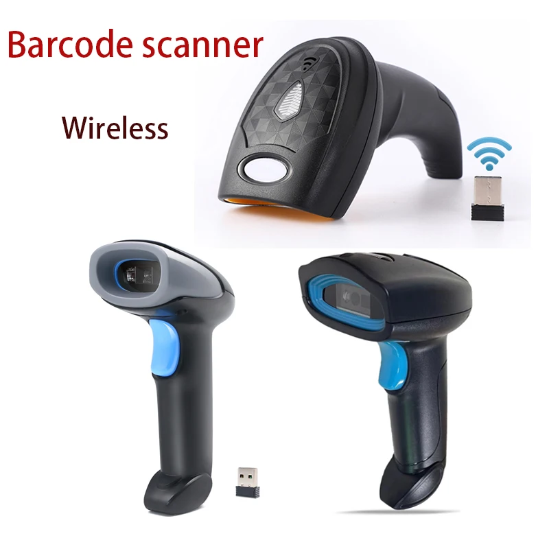 

2D barcode scanner hand-held 1D 2D QR code reader portable Wireless Bluetooth high performance for supermarket mobile payment