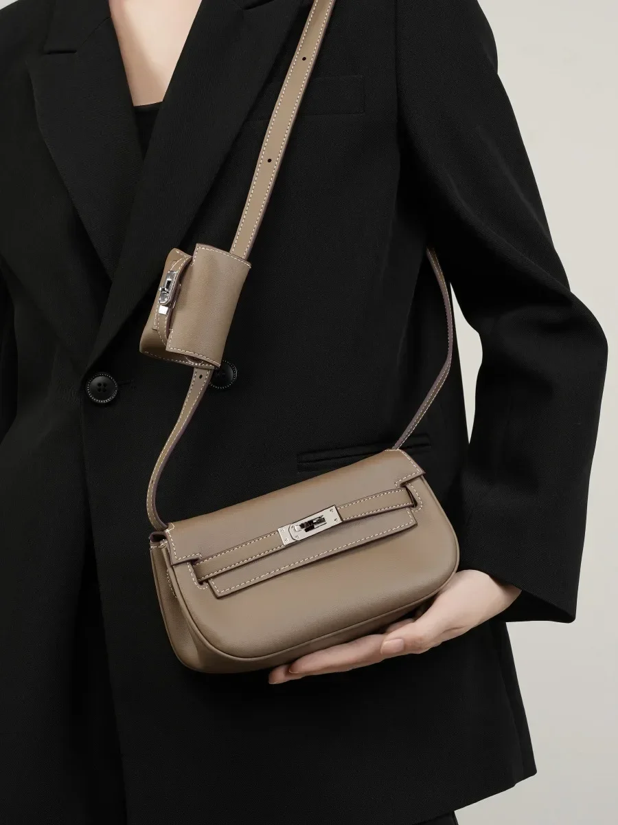 Высококачественная женская универсальная сумка через плечо из натуральной кожи