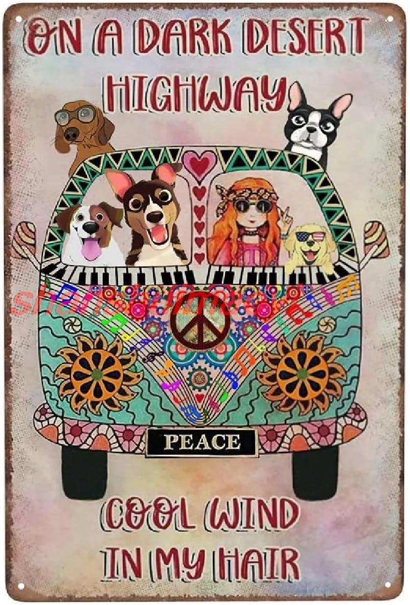 Металлическая вывеска &quotКрутой ветер в моих волосах&quot H HAI