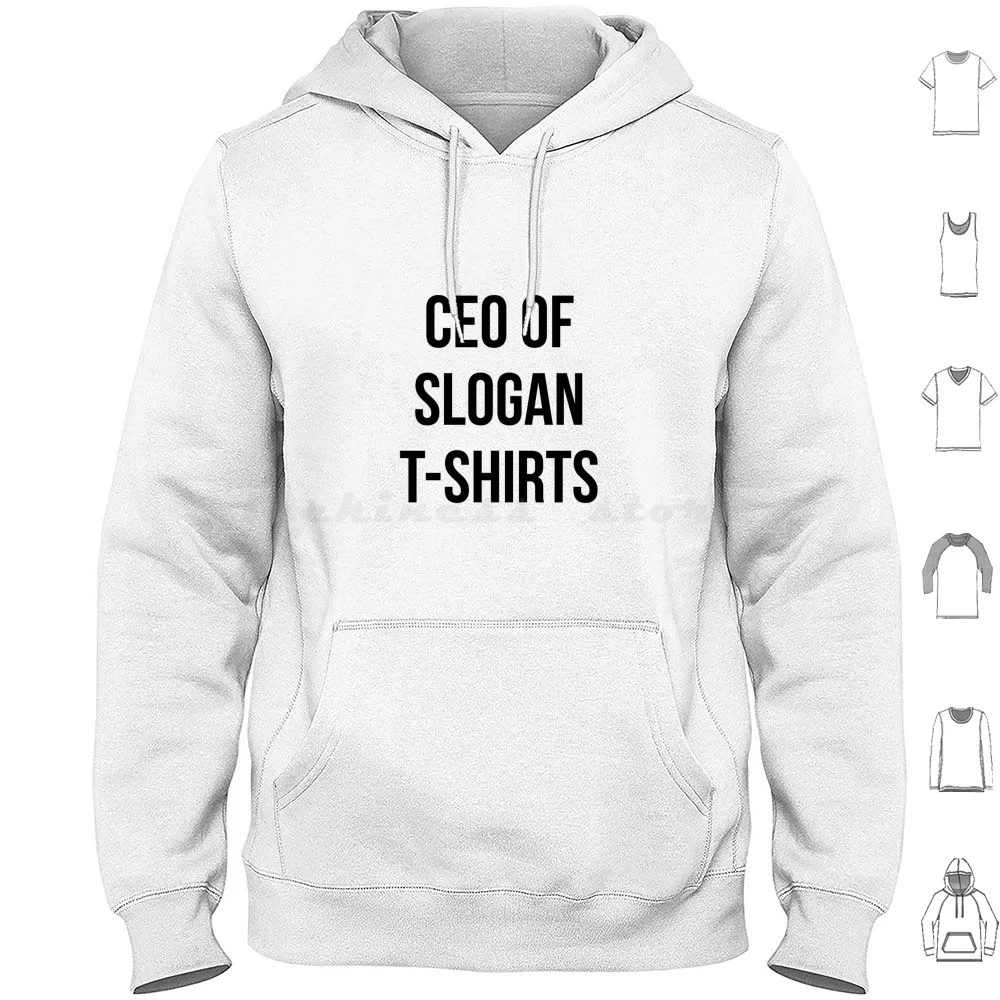 

Ceo Of Slogan T-Shirts Hoodie cotton Long Sleeve Ceo Slogan Funny Type Text Bold Basic