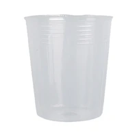 50pcs clear nursery pots transparent small planter with drainage hole transparent seedlings seed pot with 100 plant labels