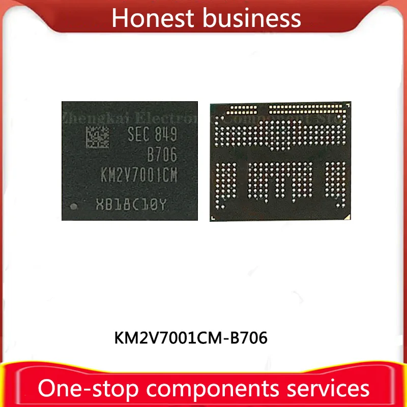 KM2V7001CM-B706 Флэш-накопитель 100% рабочий, 100% качественный EMCP BGA 128 + 48, флэш-накопитель для жесткого диска, компьютера KM2V7001CM