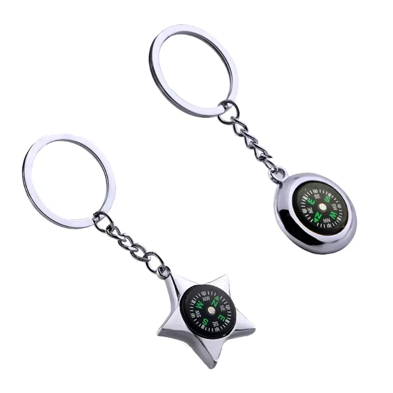 

Mini Survival Compass Key Chain Outdoor Camping Hiking Pocket Compass Navigator Carabiner Keyring Climbing Riding Equipment