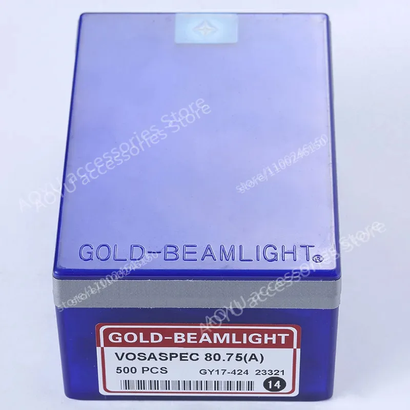 Фото 250 шт. GOLD-BEAMLIGHT VOSASPEC 80.75(A) 14G Маленькие крючки-иглы для китайских компьютеризированных плосковязальных машин №4