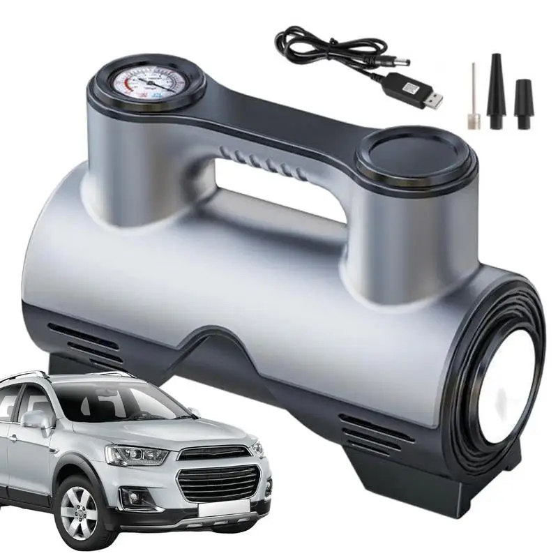 

Built In Power-Off Protection LED Tire Inflator Digital Display Car Tyre Inflator For Motor Basketball Portable Car Air Pump