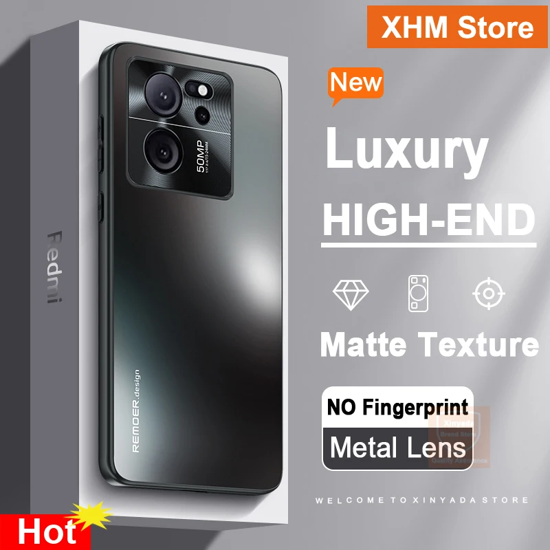 Брендовый матовый чехол для Xiaomi 13T Pro Mi Mi13T защитный чехол-бампер телефона