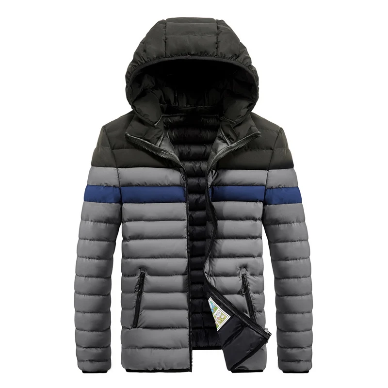 Men's Clothing Winter Jacket Heavy Jacket Winter Jacket Fashion Autumn/winter Hooded Work Shirt Bread Jacket Winter Jacket