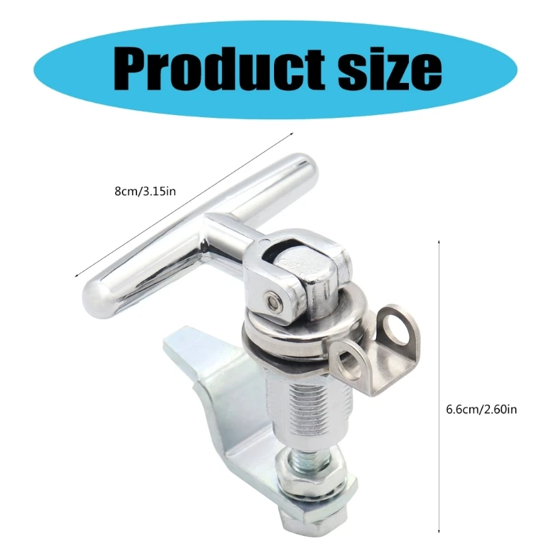 Складной замок с Т-образной ручкой промышленного класса регулируемым болтом из