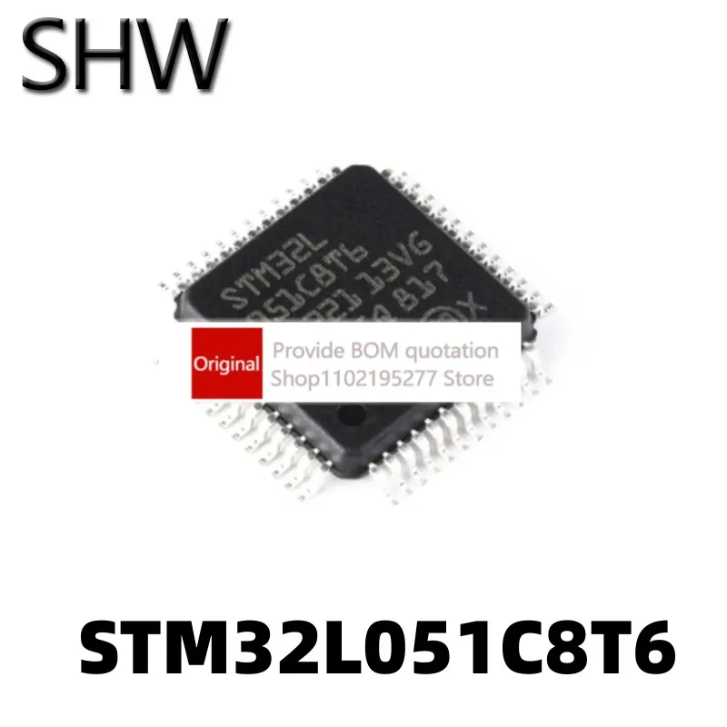 

Встроенный микроконтроллер MCU STM32L051C8T6 LQFP48, 1 шт.