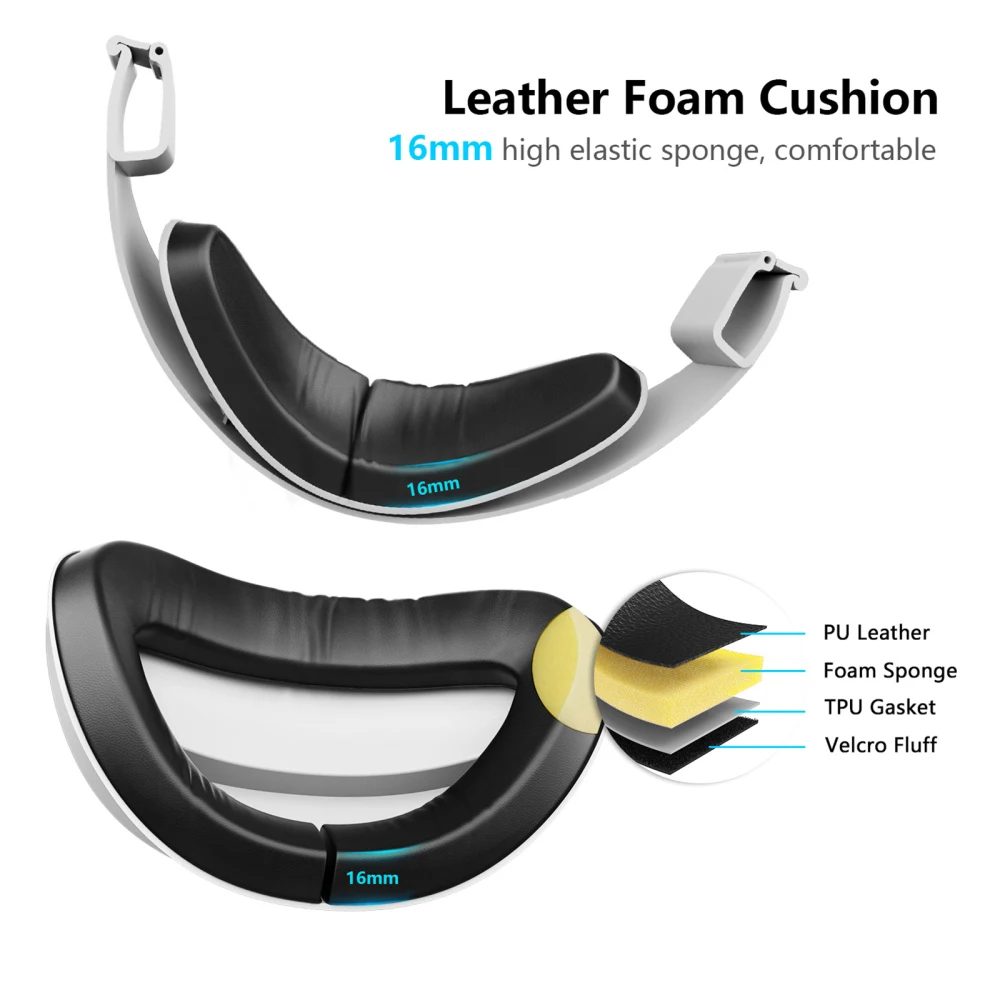 Подушка для подголовника из искусственной кожи 2-в-1