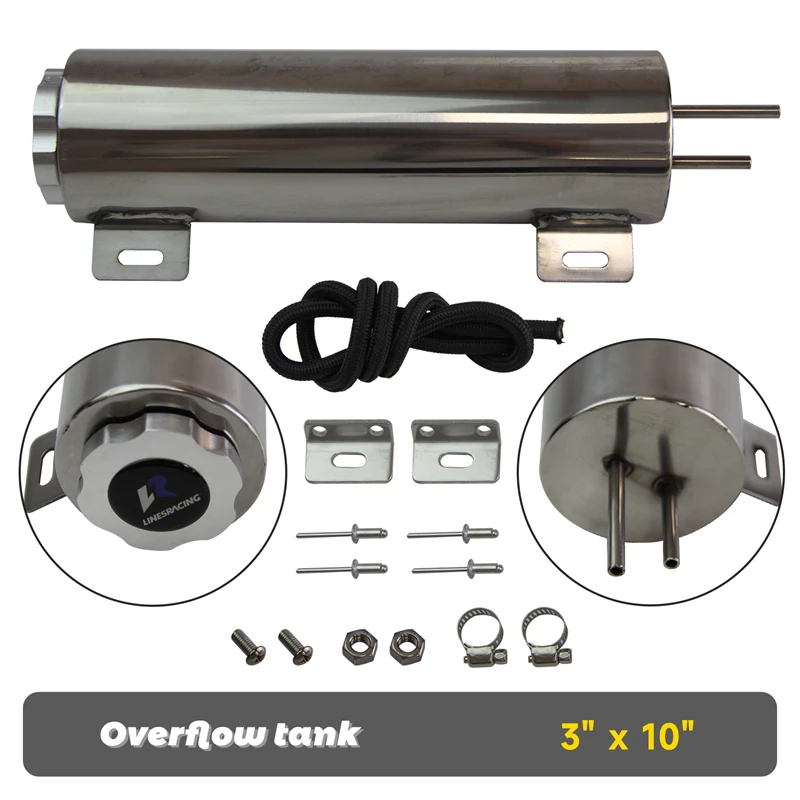 

Универсальный полированный резервуар для перелива из нержавеющей стали, 3x10 дюймов, 32 унции, резервуар для перелива охлаждающей жидкости и ...