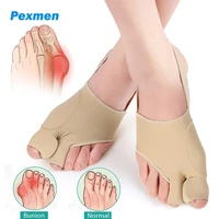 pexmen 2pcspair bunion corrector toe separator protectors bunion relief brace for overlapping toe hallux valgus foot care tool
