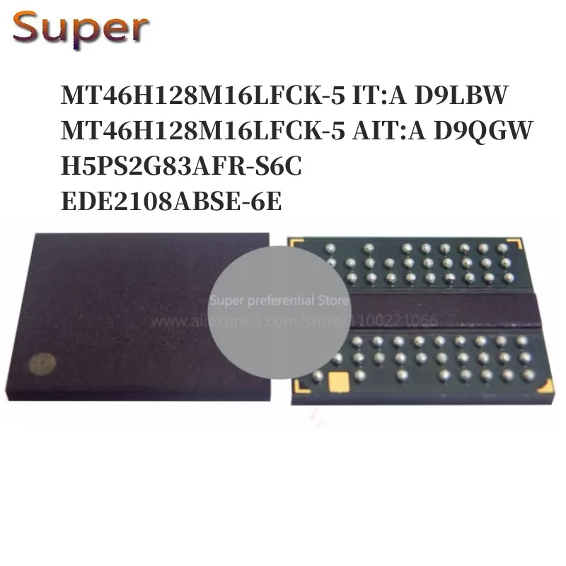 

5 шт. флейта: d9lw флейта: D9QGW флейта 60FBGA DDR SDRAM 2 Гб