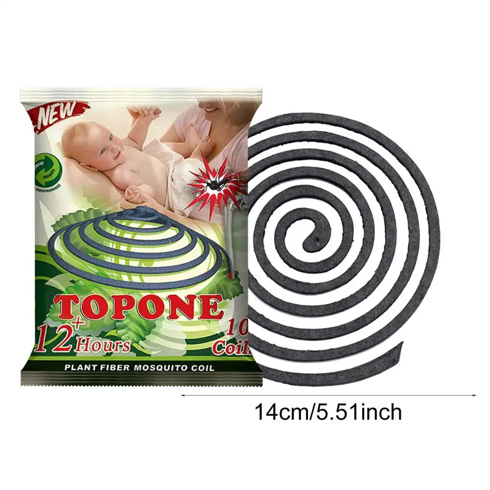 

Набор Из 10 Спиралей С Цитронеллой От Комаров, 12 Часов Длительной Защиты От Комаров, Мух И Других Насекомых