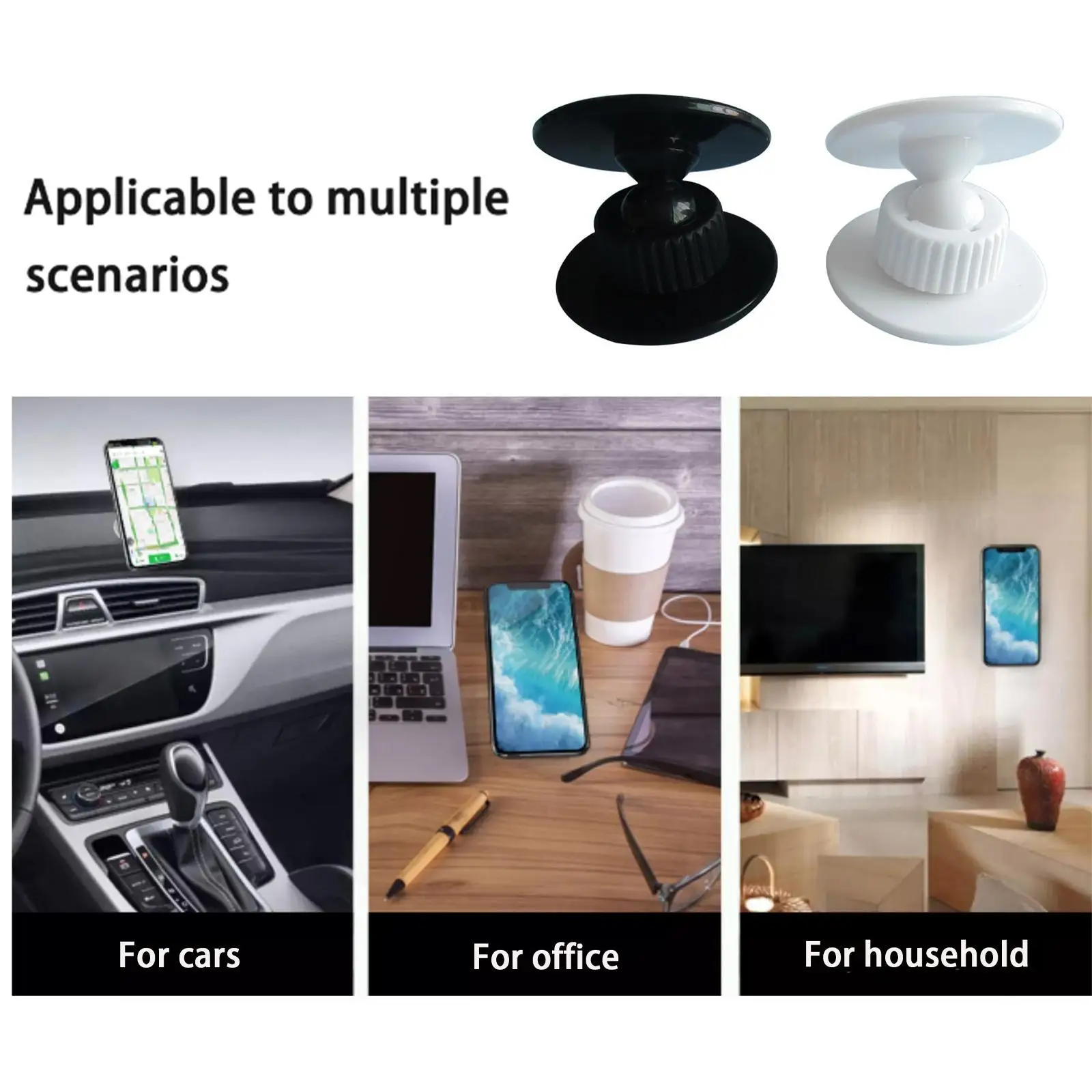 

360 Degree Rotation Tripod Mount Holder Cell Phone Stand Bracket Clip Mount Bracket Adapter for Mobile Phones Smartphone