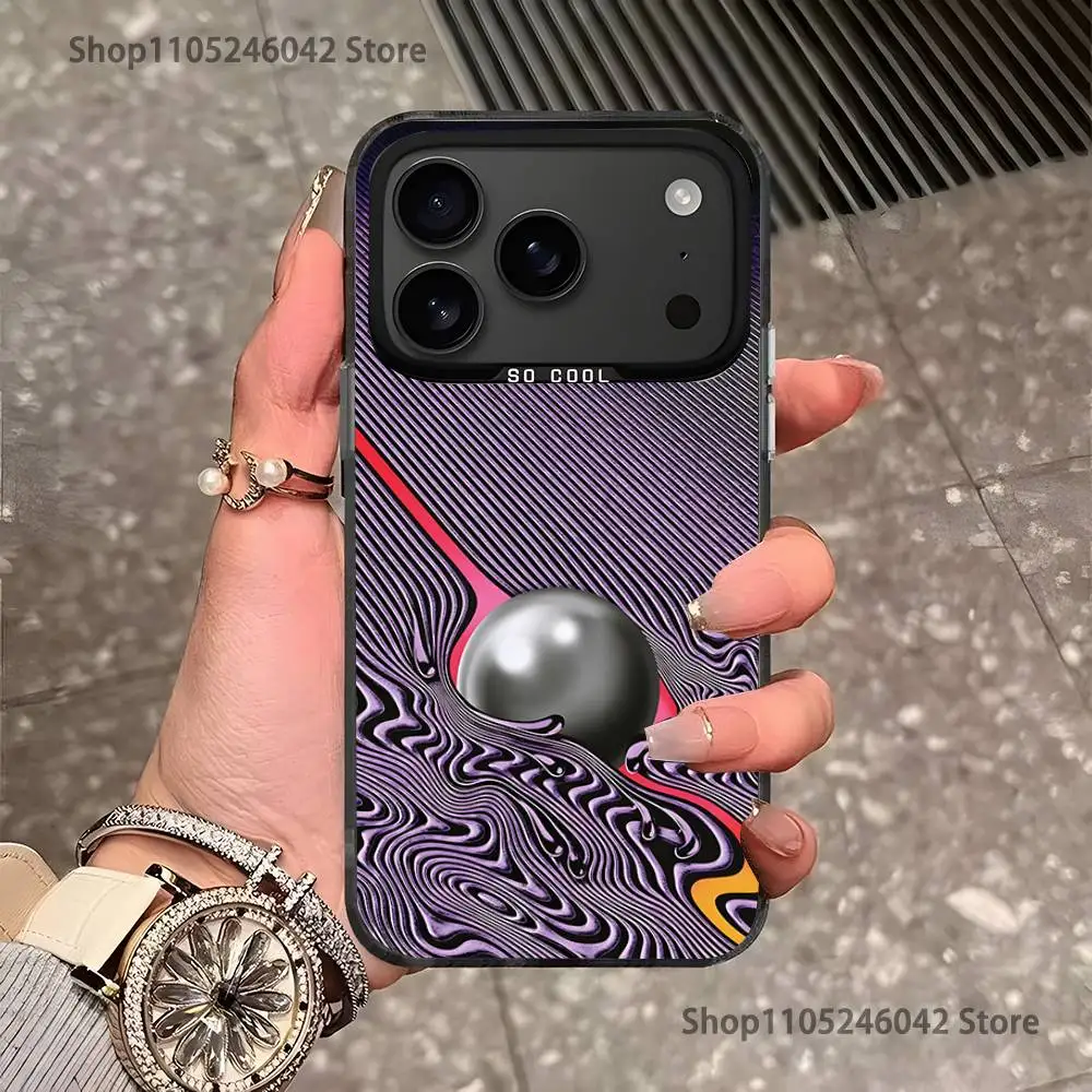Фото Чехол Tame Impala Psychedelic Art для iPhone 17, 16, 15, 14, 13, 12, 11, Pro, MAX, Plus, черный, противоударный, матовый, в стиле Candy №2