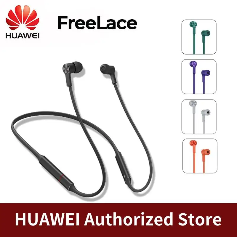 

Оригинальные беспроводные наушники Huawei FreeLace Bluetooth спортивные водонепроницаемые наушники-вкладыши с кабелем памяти металлическая полость силиконовый магнитный переключатель