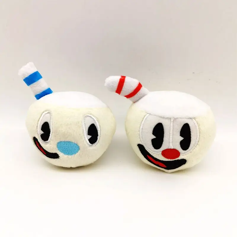 

Плюшевый брелок для ключей в виде куклы аниме Cuphead Mugman, 10 см