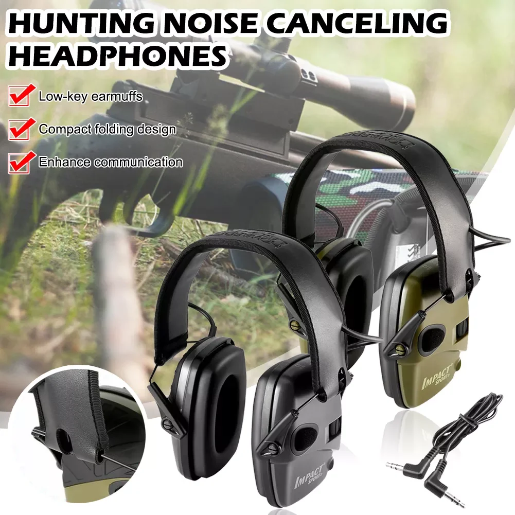 

High Tech New Hot Sale Tyle Electronic Shooting Earmuff Noise Reduction Hearing Protection Headset Foldable Safety Earmuff