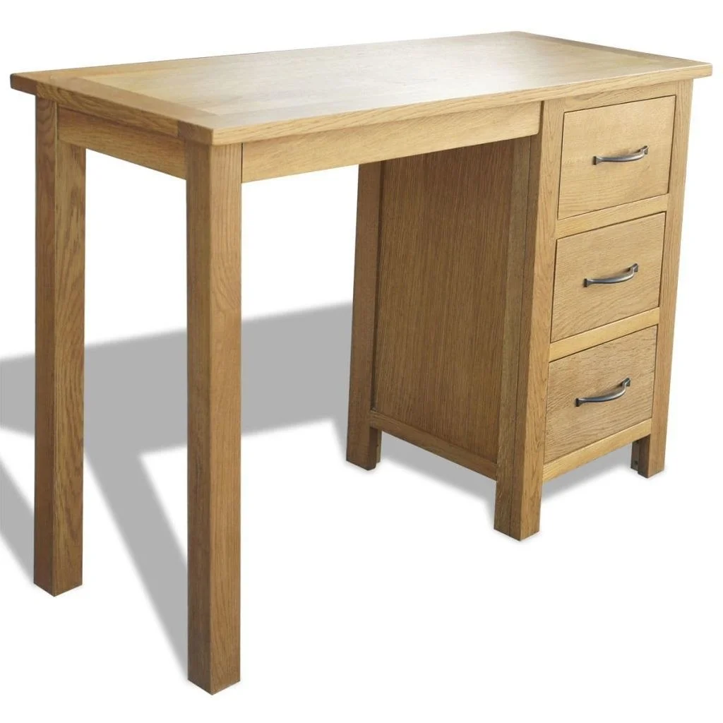 

Desk with 3 Drawers Oak 41.7"x15.7"x29.5"