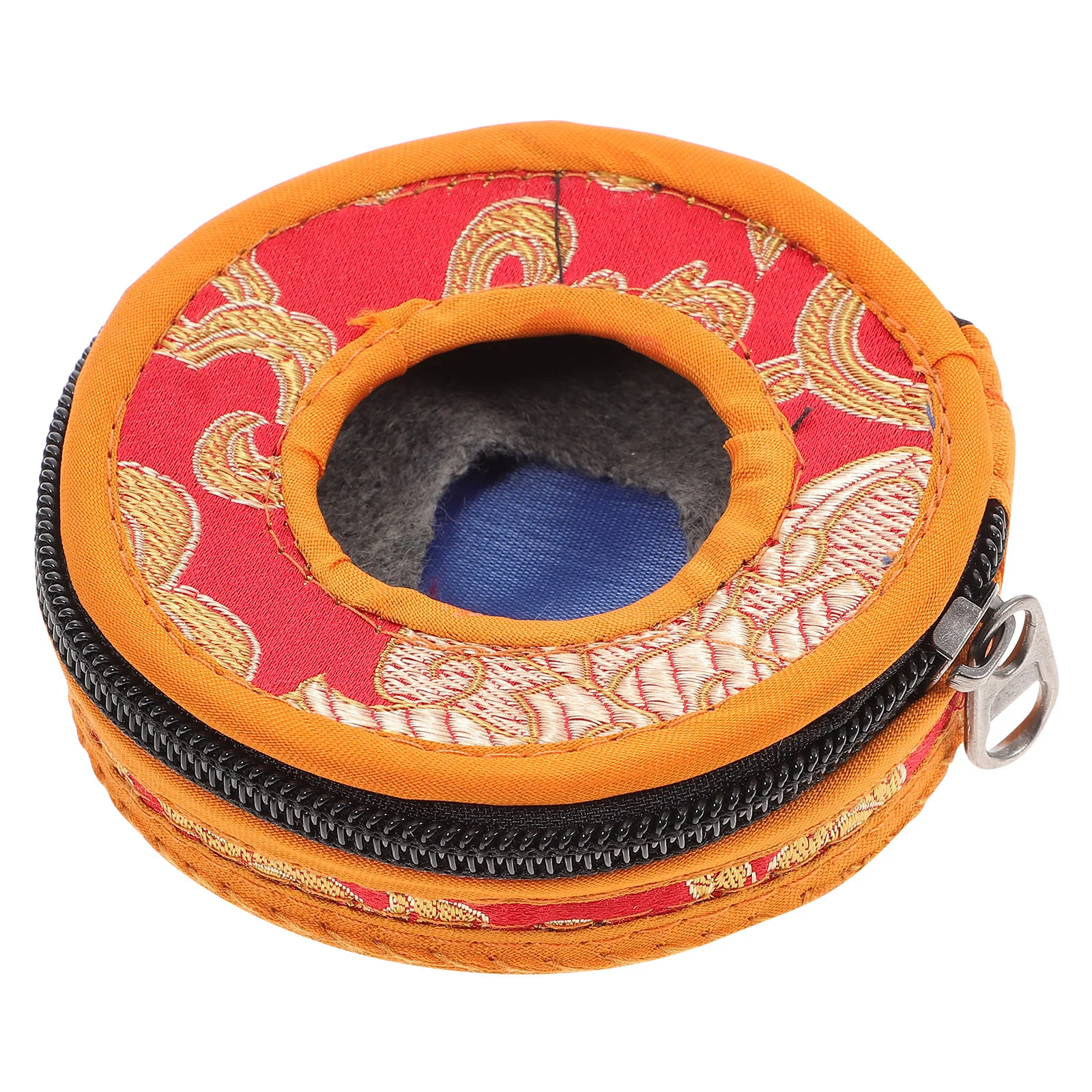 Bell Ring Set Cymbals Holder Suitcase Tibetan Home Nepal Meditation Container Polyester Storage Bag