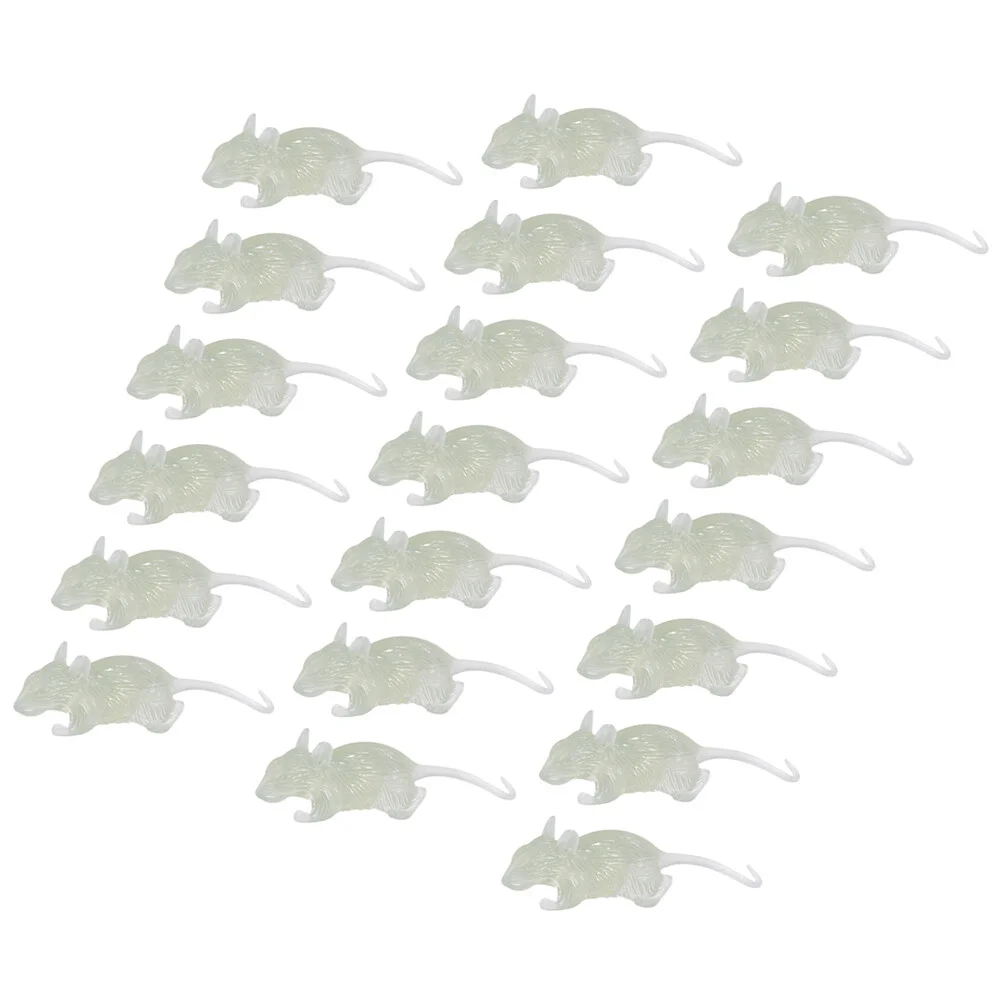 

20 Pcs Apparel Halloween Plastic Mouse Fake Model Decor Make Rat Tricky Props Child Kids Playset