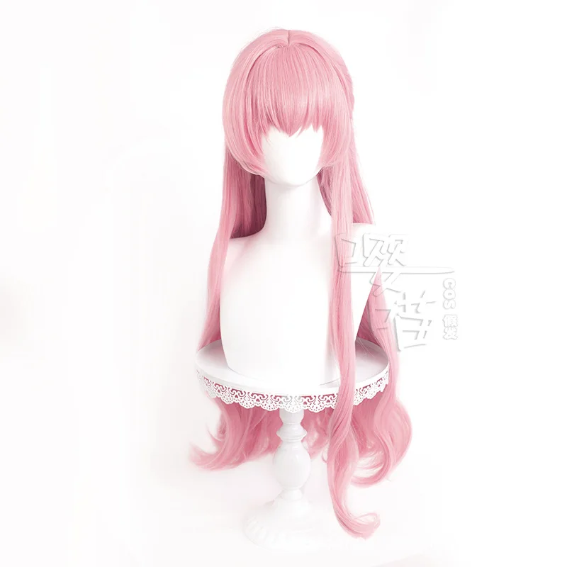 Vocaloid Miku Косплей Парик 90 СМ Розовый Один Хвост Термостойкие Синтетические Волосы