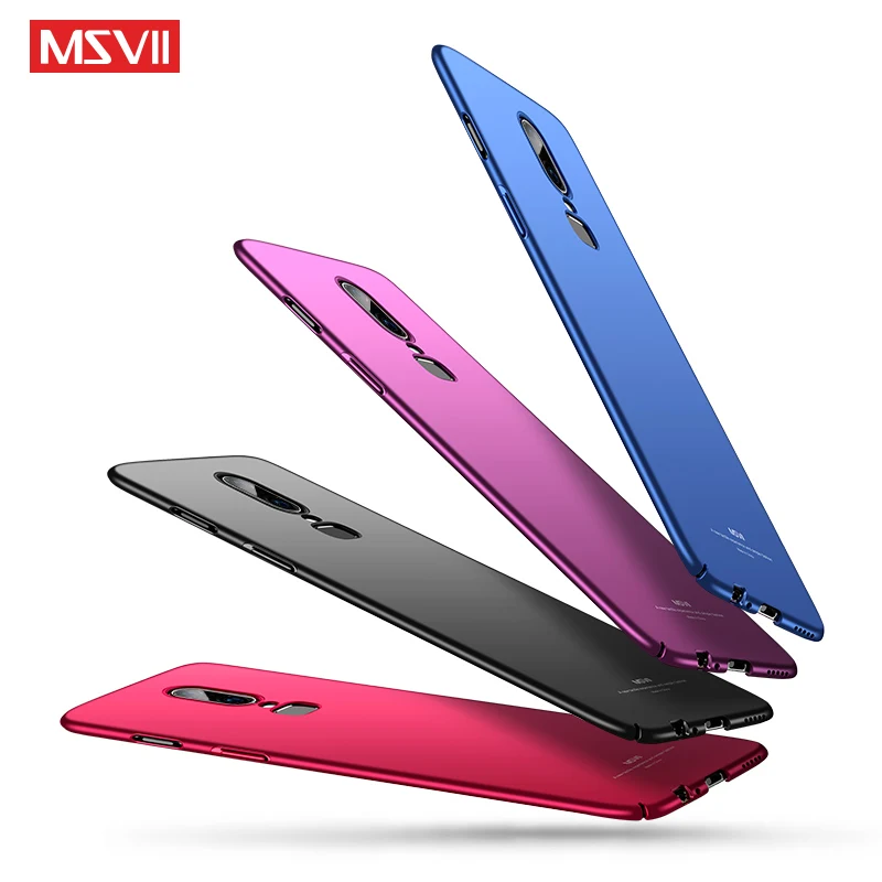 one plus 6 case cover msvii silm frosted coque for oneplus 6t 6 t case oneplus6 hard pc back cover for one plus 6 6t phone cases free global shipping