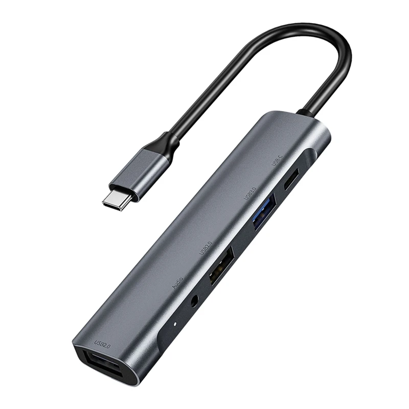 

Адаптер для док-станции, 5 в 1, USB 3,5 3.0 Type C 60 Вт