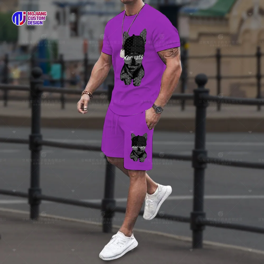 Sportswear Men's Set Luxury T-Shirt Shorts 2023 High Quality Sportswear 2 Piece Set Fashionable Summer Men's Streetwear