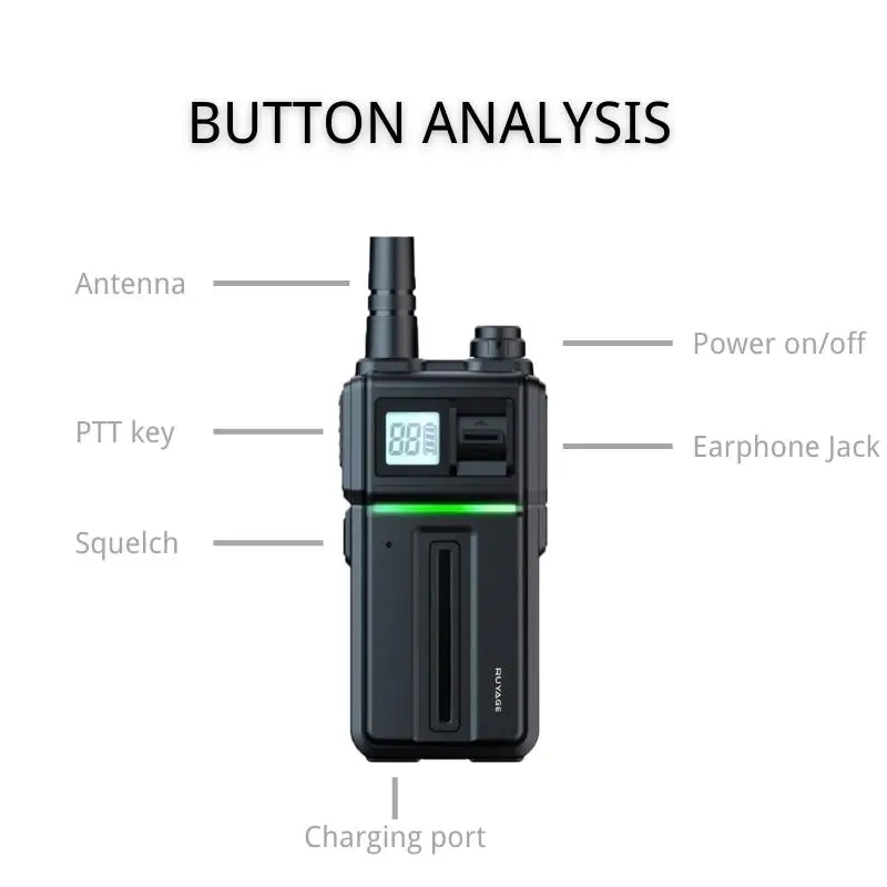 PMR 446 Walkie Talkie Portable Long Standby Communication Radios Profesional Talkie Walkies Two Way Radio Transceiver Ruyage Q5