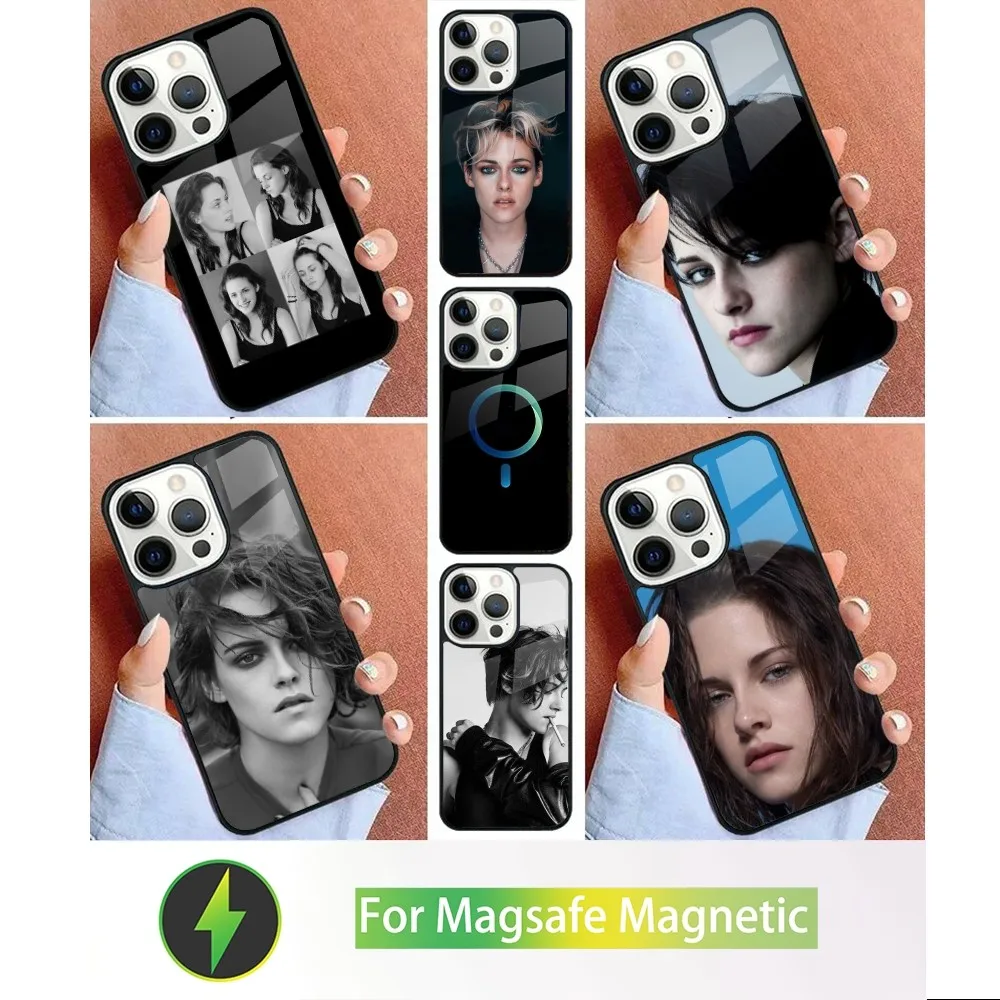 K-Kristen S-Стюарт Чехол Для iPhone Magsafe С Беспроводной Зарядкой Совместимый Полным