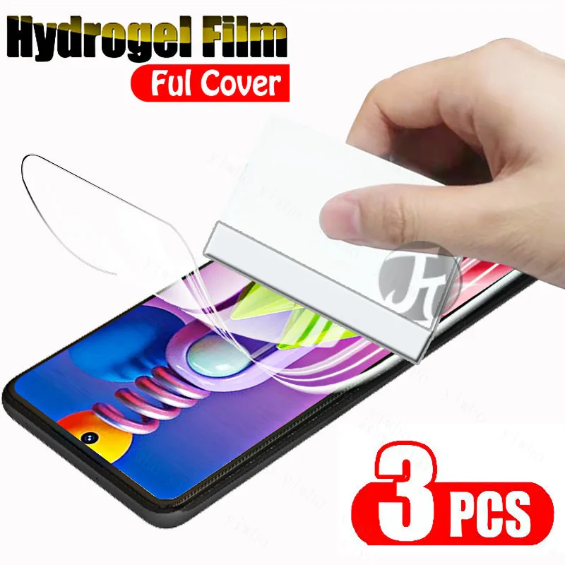 Гидрогелевая пленка для Samsung Galaxy M50s, Защитная пленка для экрана Samsung M30s, M10s, M51, M31, M01, M40, 3 шт.
