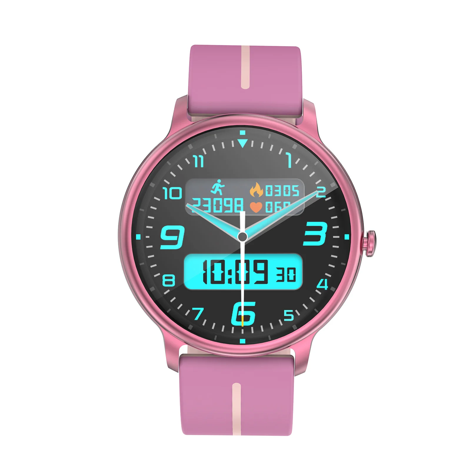 

Smart Watch Multi-colour 1.43 Inch Round Full Touch Screen Women SmartWatch for Android iOS Phones Health Monitoring