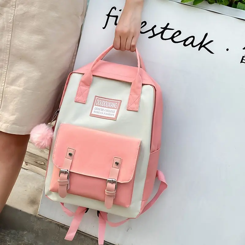 New Women Backpack Bag Canvas Women Backpacks Canvas Teenage Girls School Backpack School Bags Laptop Books Bag School Backpacks