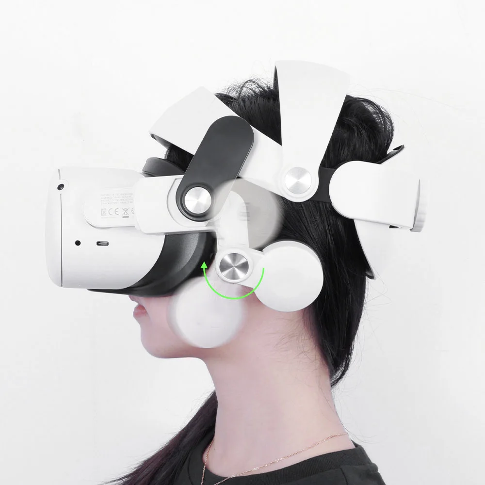 Head Strap Ear Muffs For Oculus Quest 2 Elite Strap VR Headset Enhanced Sound Adjustable Comfort Replacement Quest2 Accessories