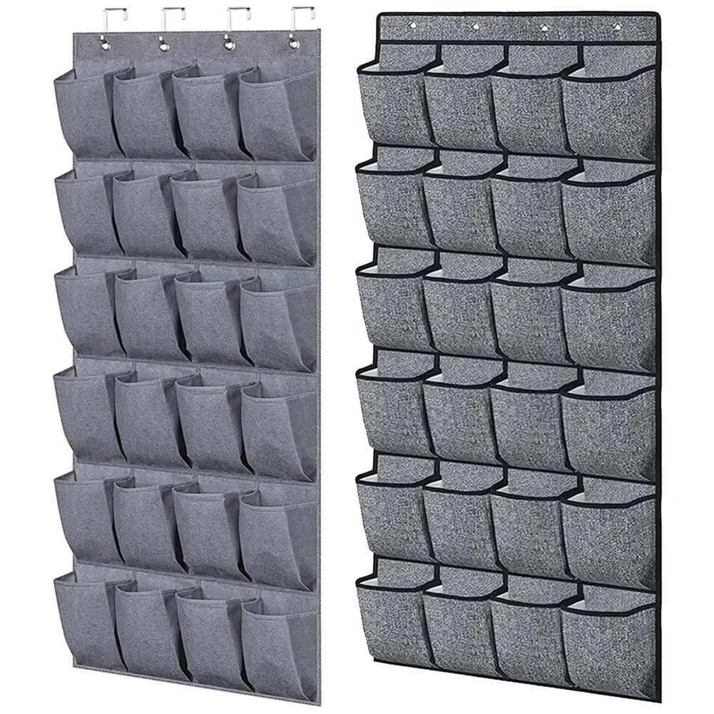 Органайзер для обуви с 24 карманами и 4 крючками на двери