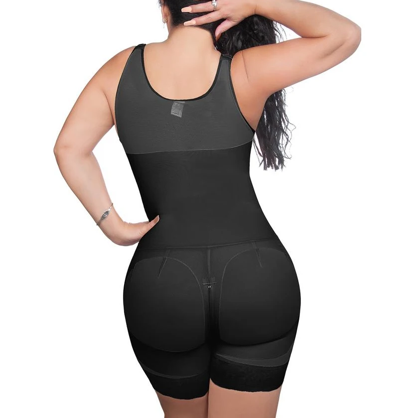 Women's Corset Waist Trainer Post Liposuction Body Shaper Waist Cincher Underbust Corset Front Closure Bodysuit With Hook-Eye